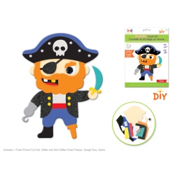 Foam Friends Craft Kit DIY Peel-n-Stick 02) Pirate