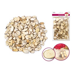 Oval Wood Slices Mini Asst 75g B) Natural