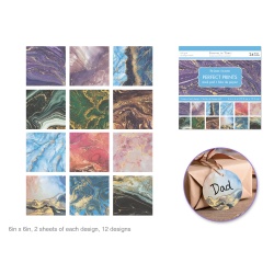Paper Pad 6x6" Perfect Prints Stack Packs x24 Asst N) The Cosmos"