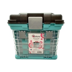 Small Rack System Organizer 11 x 7.25" x 10" Light Blue Creative Options"