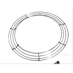 Wire Wreath Form 14 Green 4-Ring"