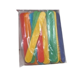 Wood Craft Sticks 60Pk Jumbo Size Colored Asst.