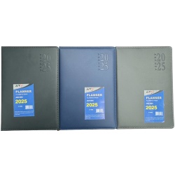 2025 6 X 8 Leather look Planner Assorted"