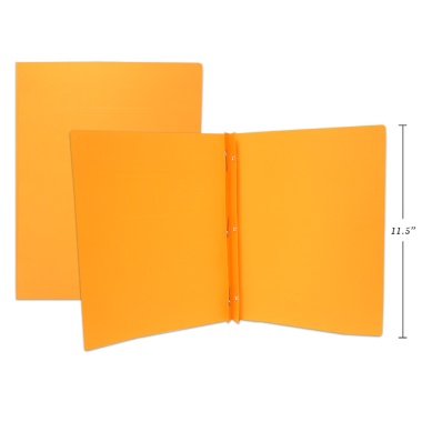 3 PRONG REPORT COVERS LETTER SIZE, ORANGE
