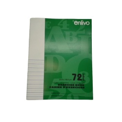 Exercise Book 7 x 9" 1/2 Plain 1/2 Lined 72 Pages (Or 3/$1.00)"