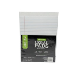 Legal Pads 12pk.50pg  Wide Ruled Pen+Gear (Or b/u $1.19ea)