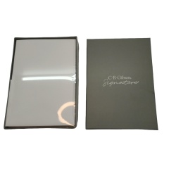 Note Cards 40pk. White Panelled Blank w/Envelopes C.R. Gibson Signature