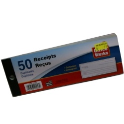 Receipts 50 duplicates office works