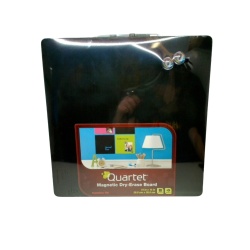 Magnetic Dry Erase Board 14 X 14" Black Frameless Tile Quartet"