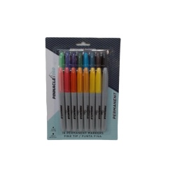 Permanent Marker 16pk. Fine Tip Ass't Colours Pinnacle 360