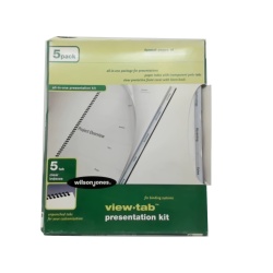 View Tab Presentation Kit 5 Tab Clear Indexes Wilson Jones