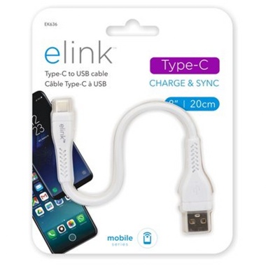 Cable - USB Type-C® 8 Inch
