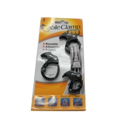Cable Organizers 3pk. Black Cable Clamp Pro