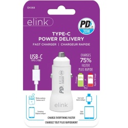 Car Charger USB Type-C® 20W Elink