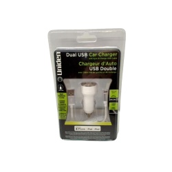 Dual USB Car Charger w/6' Sync & Charge Cable Uniden