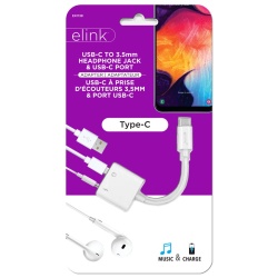Type-C to Aux + Charging Adapter