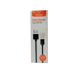 USB Cable Micro Fast Charge 1.2m 3.9 feet 2.0A max