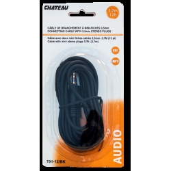 3.5mm 12 foot stereo dubbing cable male to male