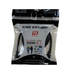 Cable HDMI  2.1 18.0Gbps 8K round 2 meter power pro audio