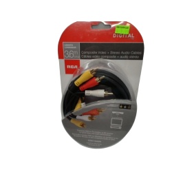 RCA Digital 12Ft. Composite Video + Stereo Audio Cables