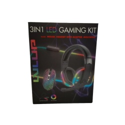 3 In 1 LED Gaming Kit w/Mouse, Headset & Mousepad Vivitar
