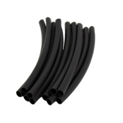 Heat shrink tubing 1/4 inch 6 inch pieces 3:1 bag of 10 black