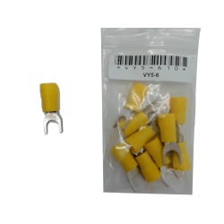 Terminal Insulated Fork Type Stud Size 1/4 bag of 10"
