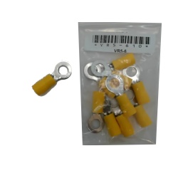 Terminal Insulated Ring Type Stud Size 1/4 inch - bag of 10