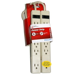 Powerbar 2 Pk Philips 2ft Cord