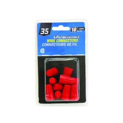 TWIST ON CONNECTOR PS LARGE RED #35 10 Pack marret