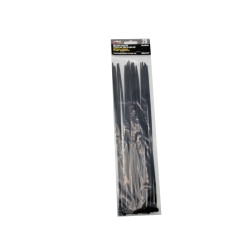 Black nylon cable ties 13.8 inch 25 pack UV resistant 22kg Precision Acoustics