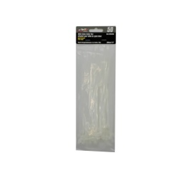 White nylon cable ties 7.8 inch 50 pack 22kg Precision Acoustics