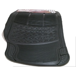 Car Mat 4pc. Set Black Rubber