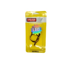 LED Marker Light Amber 3/4 Dia. w/Grommet & Wires Uriah"