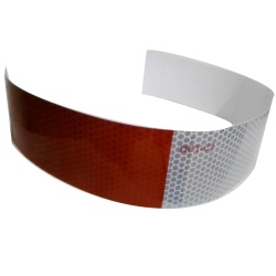 Reflective Tape 2x17" Red/Silver"