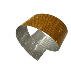 Reflective Tape 2x17" Yellow Bus Conspicuity"