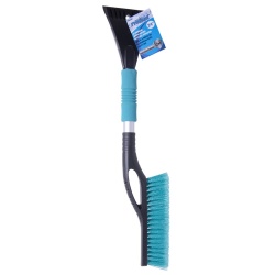 Snow brush with ice scraper 24 inch aluminum