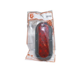 Tail Light 6 Oblong Red w/Bracket 10 LED Waterproof"