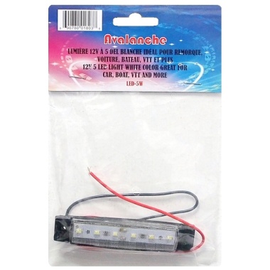 white 6 LED strip 12 volt for car boat trailer etc..