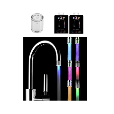 7 LED Color Changing Faucet attachment - Fits Most Taps & Lights Up on Water Pressure