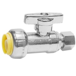 Straight stop 1/2 x 3/8" Lead Free"