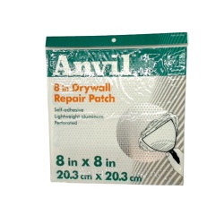 Drywall Repair Patch 8 X 8" Self Adhesive Lightweight Aluminum Anvil"