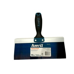 Taping Knife 10 Blue Steel Flexible Blade Anvil"
