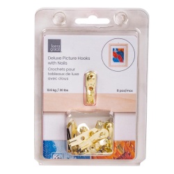 Picture Hooks 8-PC Weight limit: 30lbs, Clam shell Kiera Grace