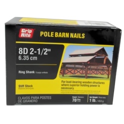 Pole Barn Nails 8d 2-1/2 70pcs"