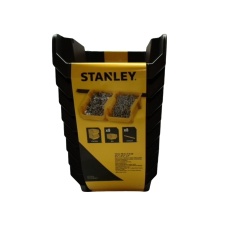 Storage Bins 8pk. 4-5/8 x 6.5" x 3" Black Stackable Stanley"