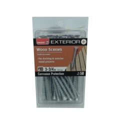 Wood Screws #10 x 3.75 50pk. Exterior Bulldog"