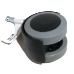 Caster 2 Twin Wheel Stem 1-5/8" Push In"