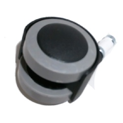 Caster 2 Twin Wheel Stem 1""