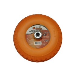 Non Flat Hand Truck Tire 10 X 3.00-4" 5/8" Bore Orange Prograde"
